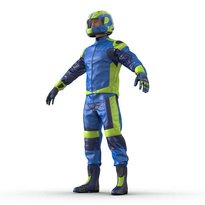 Motorcycle Rider Generic 3D model