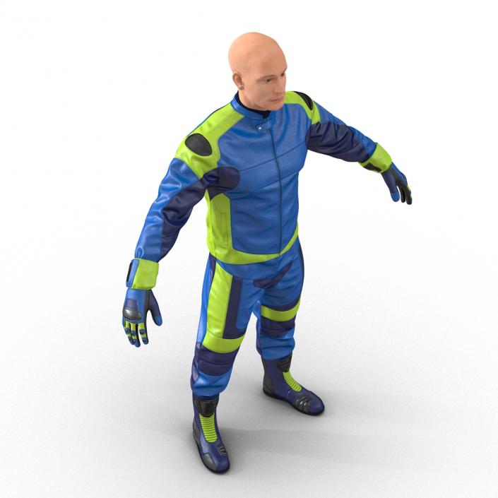 Motorcycle Rider Generic 3D model