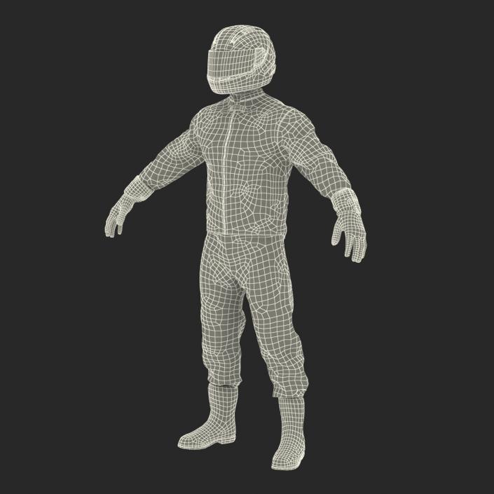 Motorcycle Rider Generic 3D model