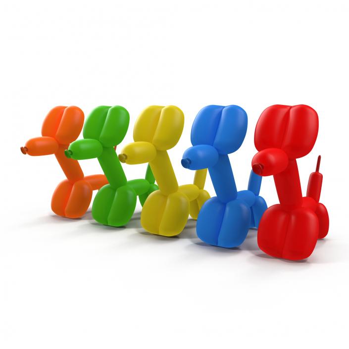 3D Balloon Dogs Set