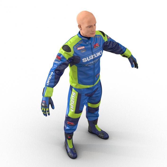 3D Motorcycle Rider 2 model