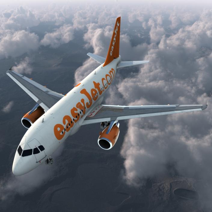 Airbus A321 EasyJet 3D model