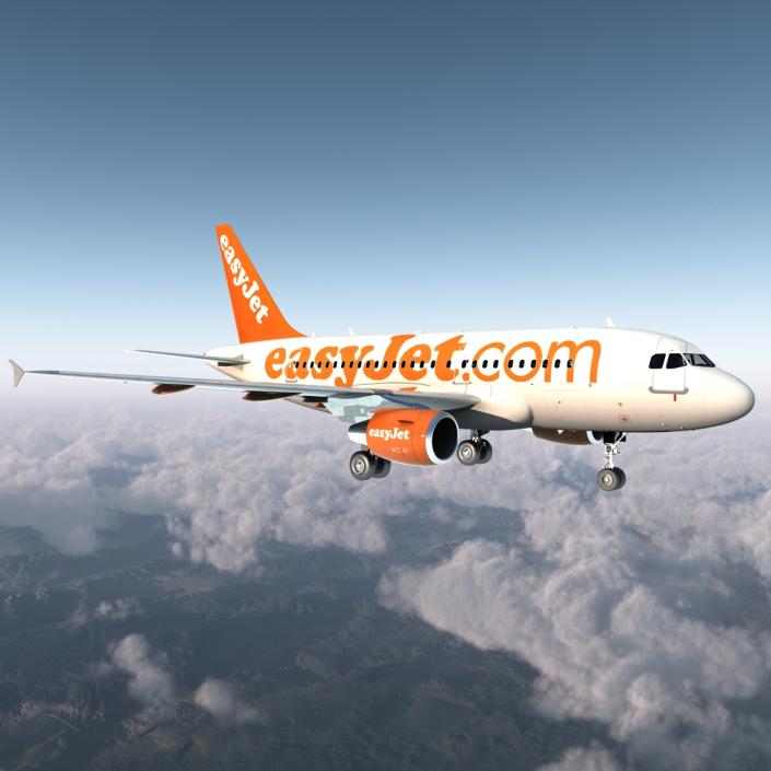 Airbus A321 EasyJet 3D model