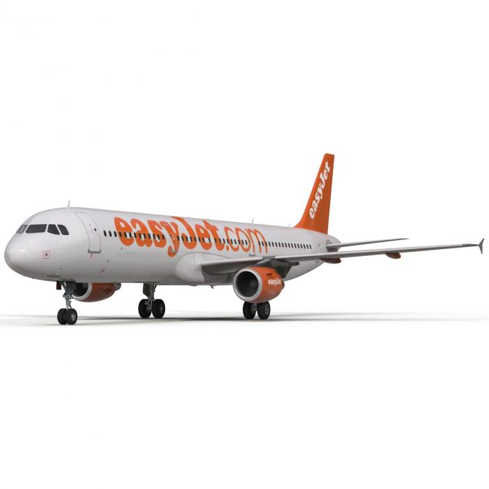 Airbus A321 EasyJet 3D model