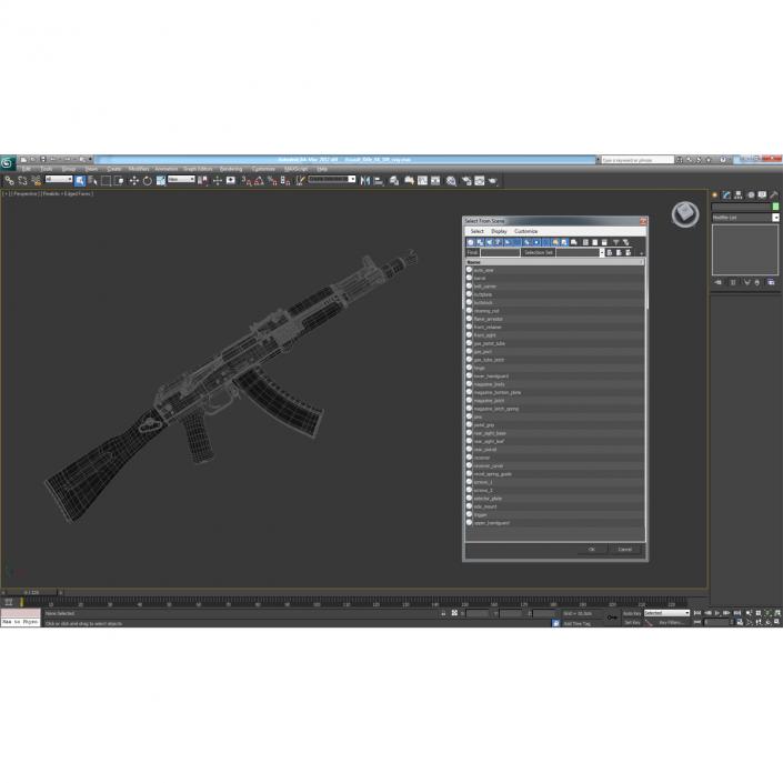 3D model Assault Rifle AK 104