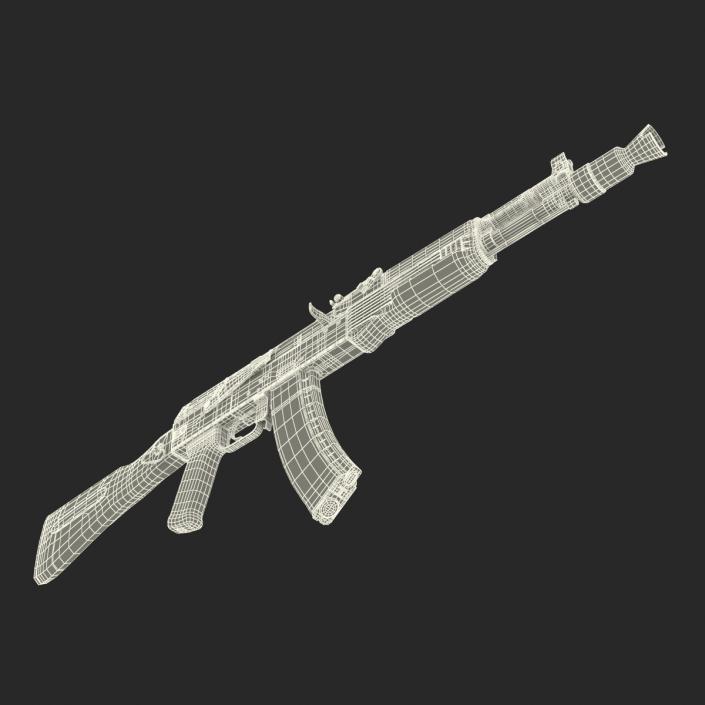 3D model Assault Rifle AK 104