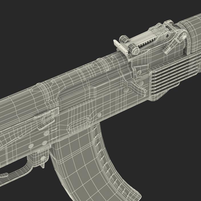 3D model Assault Rifle AK 104