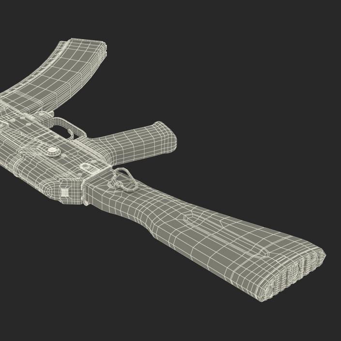 3D model Assault Rifle AK 104