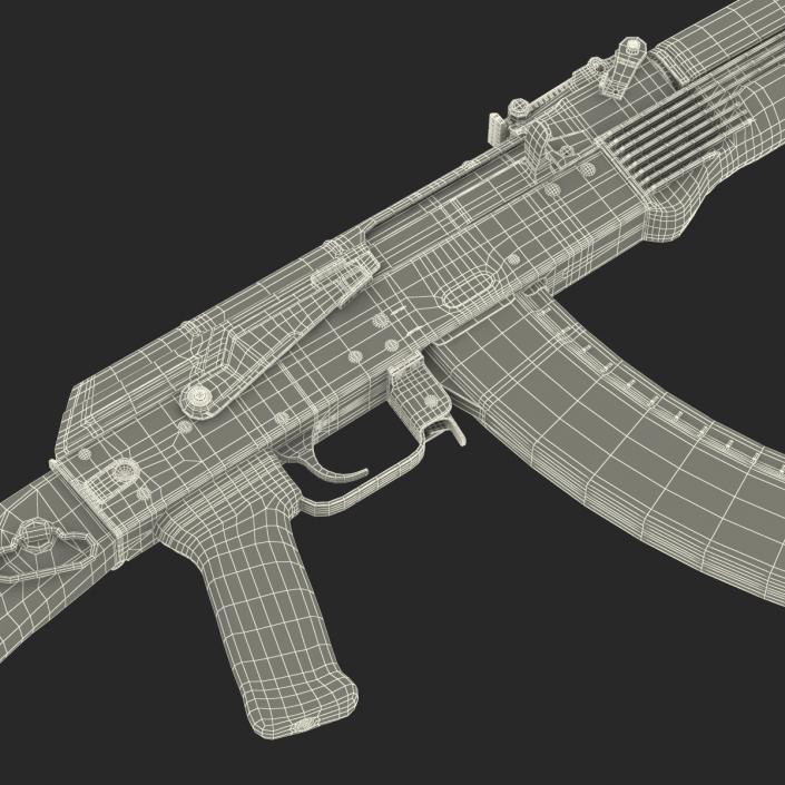 3D model Assault Rifle AK 104