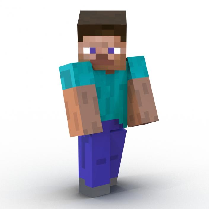 3D model Minecraft Steve