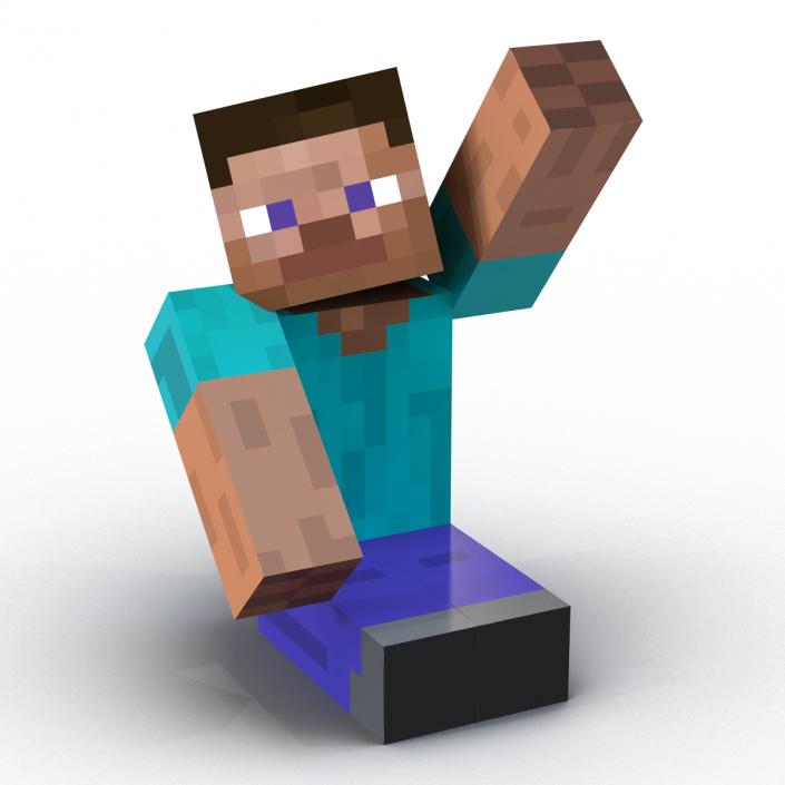 3D model Minecraft Steve