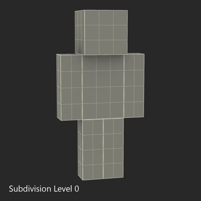 3D model Minecraft Steve