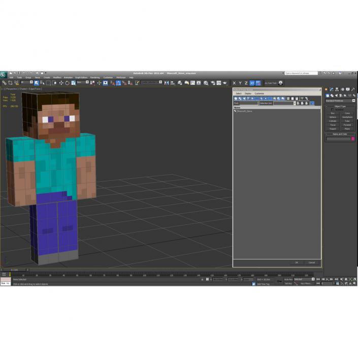 3D model Minecraft Steve