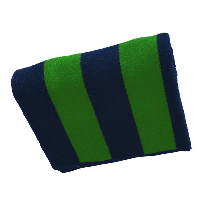 Beach Towel Green 3D