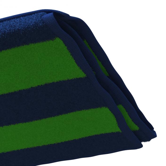 Beach Towel Green 3D