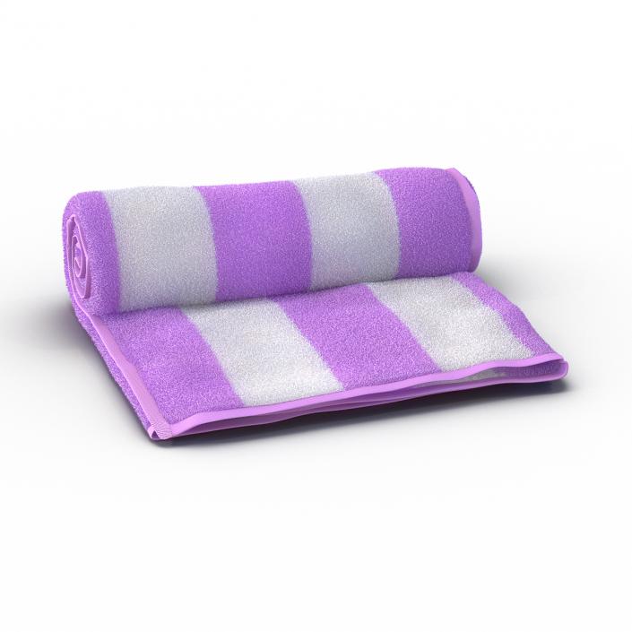 3D Beach Towel Pink