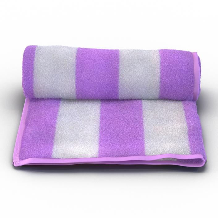 3D Beach Towel Pink