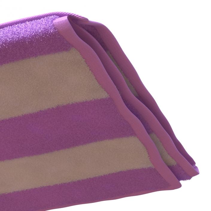 3D Beach Towel Pink