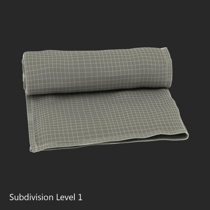 3D model Beach Towel Red