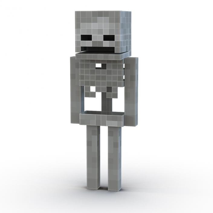 3D Minecraft Skeleton model