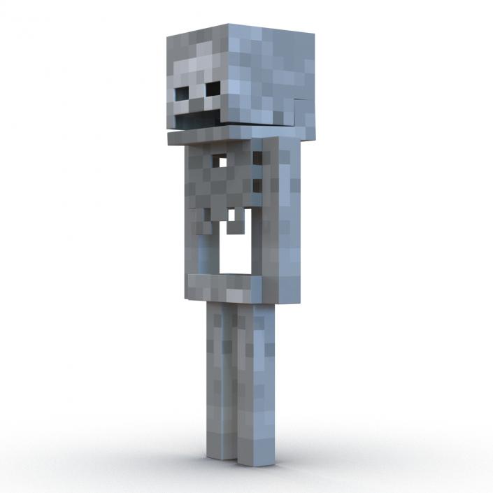 3D Minecraft Skeleton model