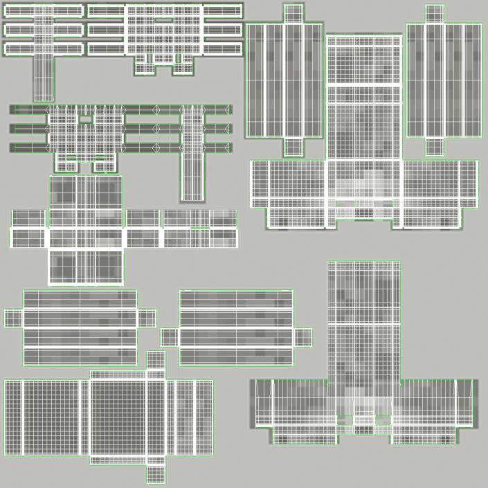 3D Minecraft Skeleton model