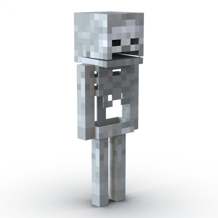 3D model Minecraft Skeleton Rigged