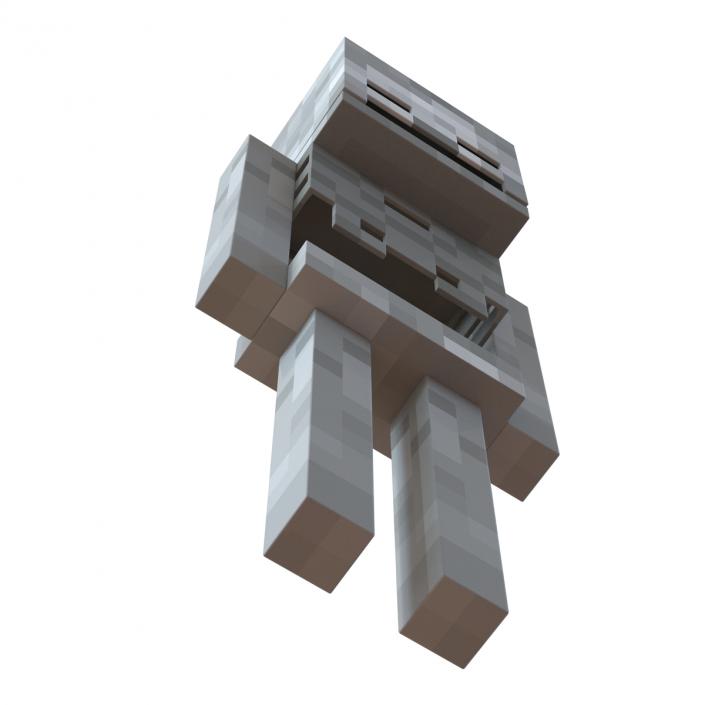 3D model Minecraft Skeleton Rigged