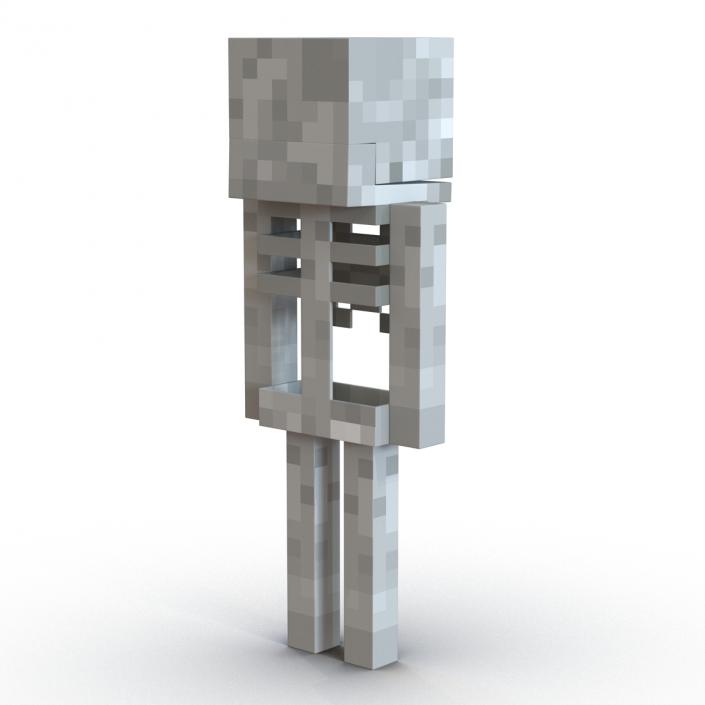 3D model Minecraft Skeleton Rigged