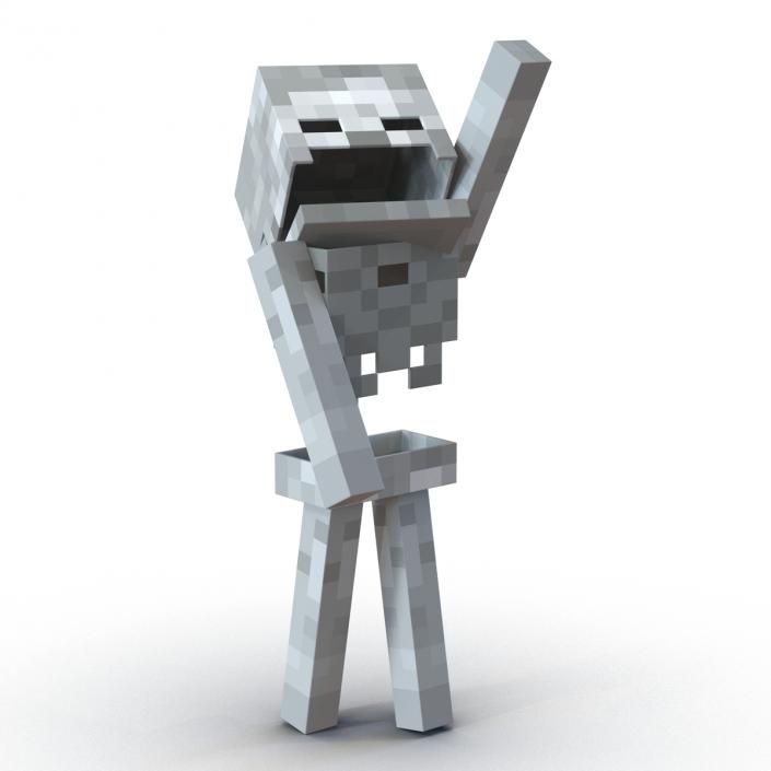 3D model Minecraft Skeleton Rigged