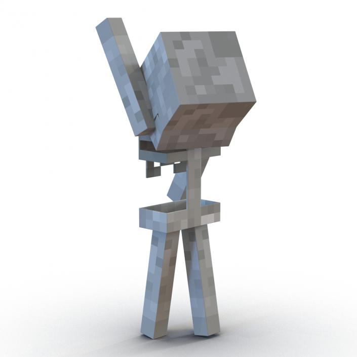 3D model Minecraft Skeleton Rigged