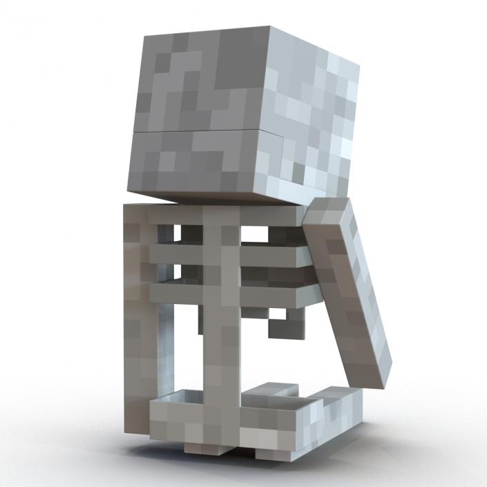 3D model Minecraft Skeleton Rigged