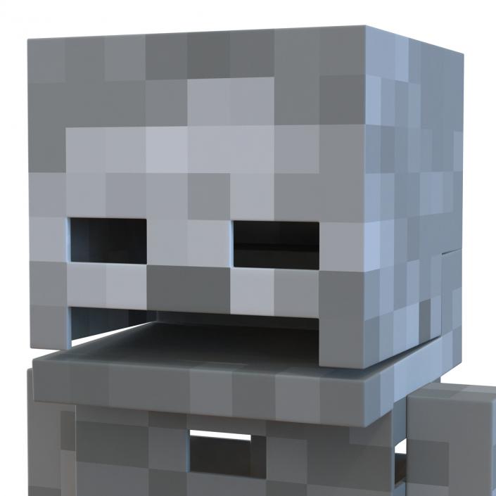 3D model Minecraft Skeleton Rigged