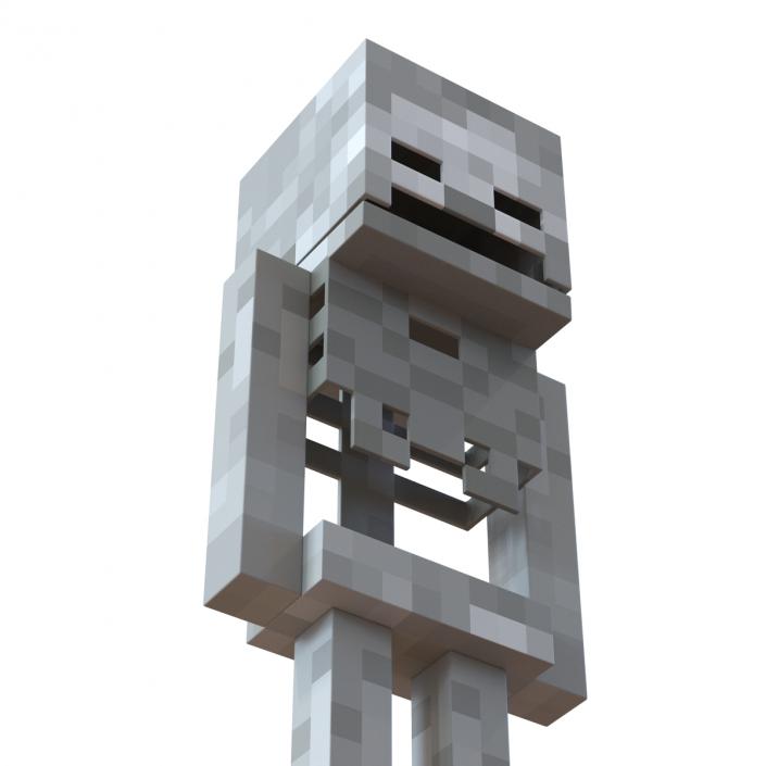 3D model Minecraft Skeleton Rigged