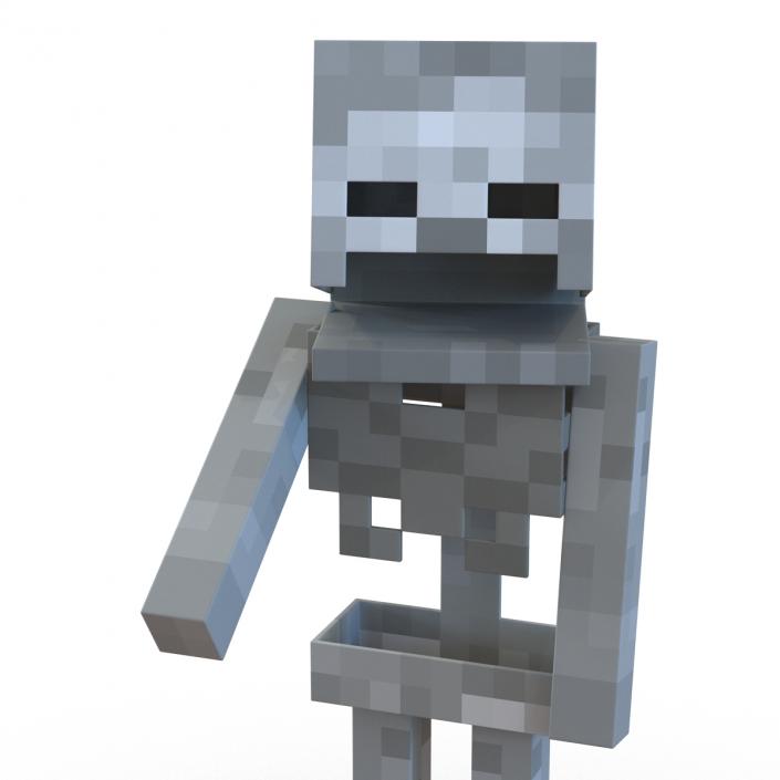 3D model Minecraft Skeleton Rigged