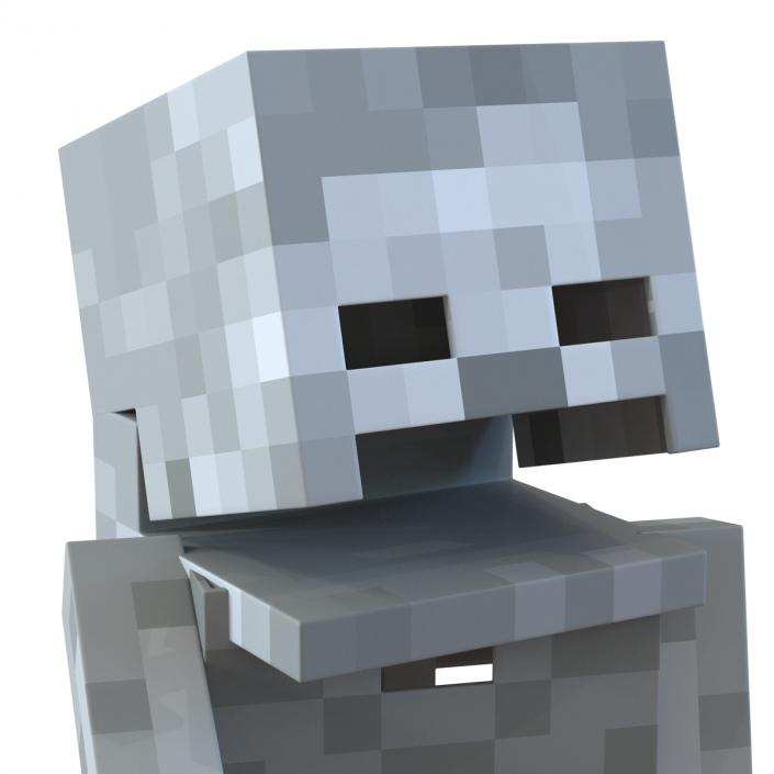 3D model Minecraft Skeleton Rigged