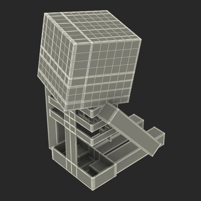 3D model Minecraft Skeleton Rigged