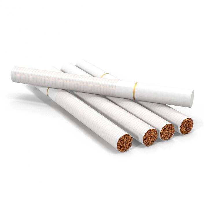 3D Cigarette Generic White model