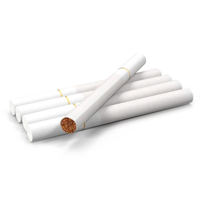 3D Cigarette Generic White model