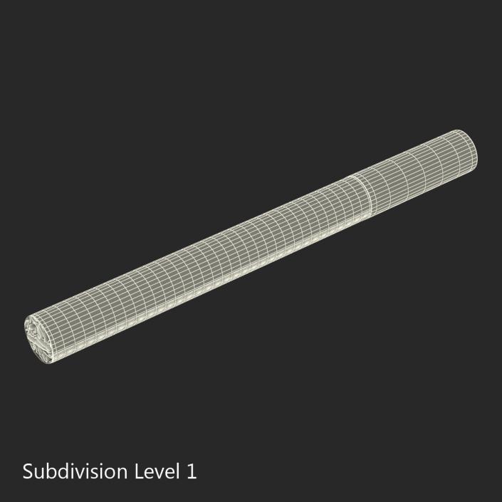 3D Cigarette Generic White model