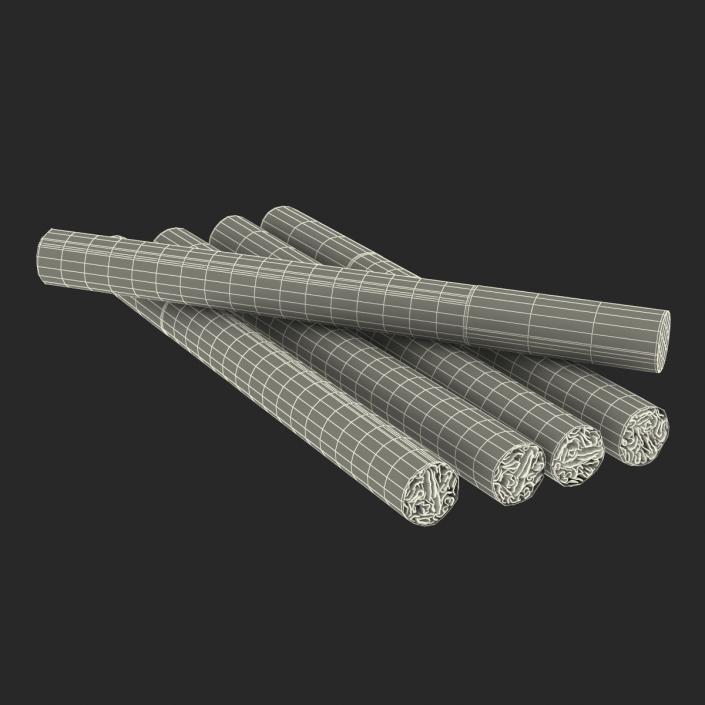 3D Cigarette Generic White model