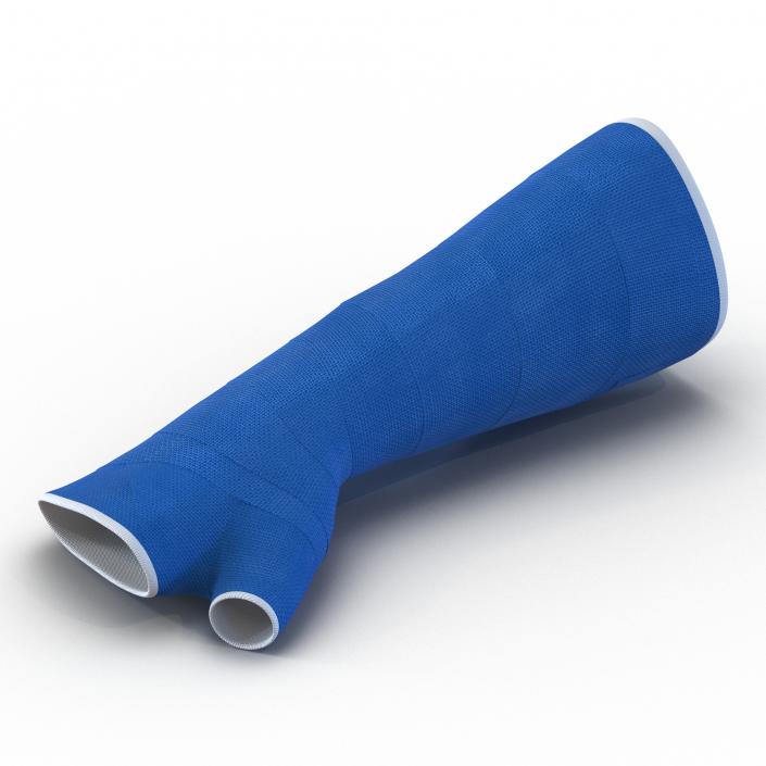 Blue Fiberglass Cast Arm 3D model