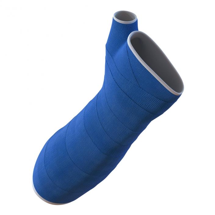 Blue Fiberglass Cast Arm 3D model