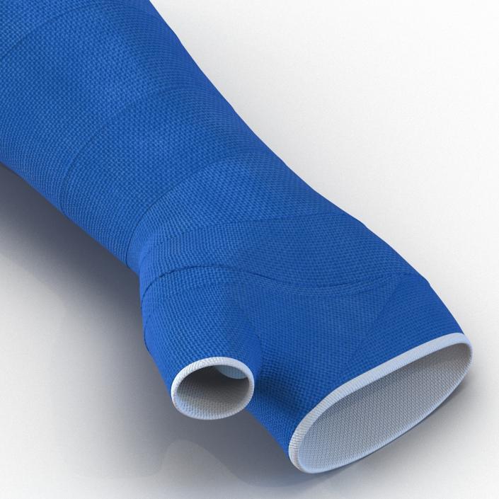 Blue Fiberglass Cast Arm 3D model