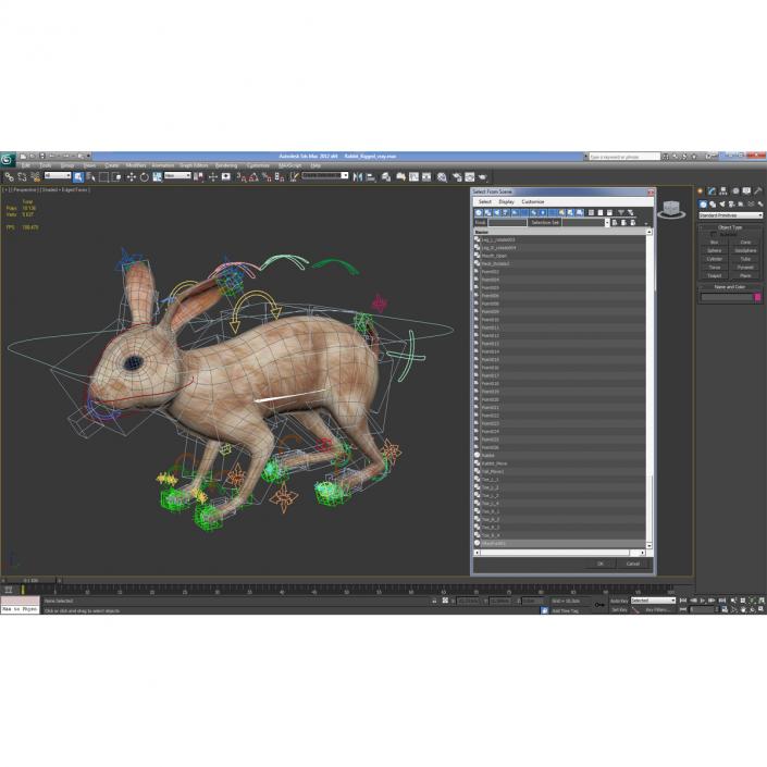 3D Rabbit Rigged model