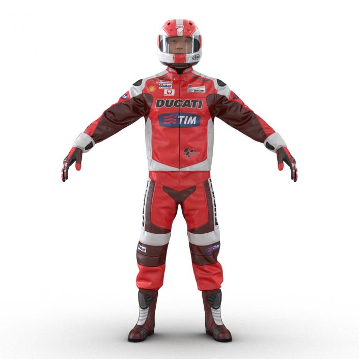 3D model Motorcycle Rider 2 Rigged