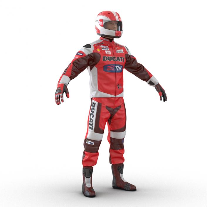 3D model Motorcycle Rider 2 Rigged