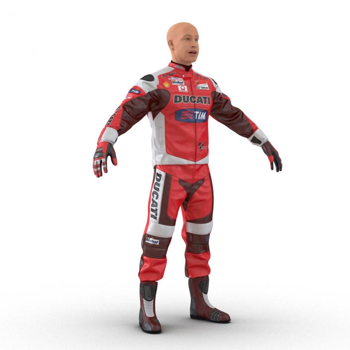 3D model Motorcycle Rider 2 Rigged