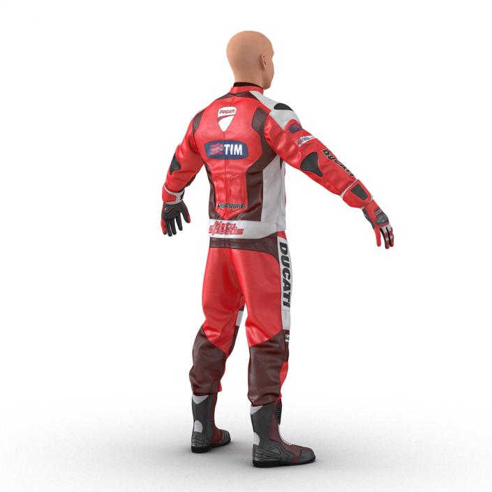 3D model Motorcycle Rider 2 Rigged