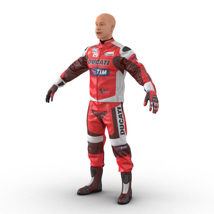 3D model Motorcycle Rider 2 Rigged